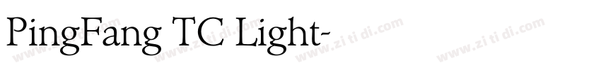 PingFang TC Light字体转换